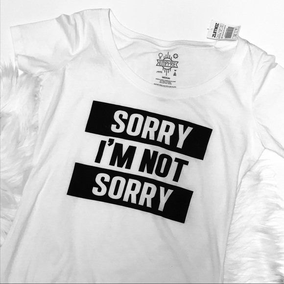 SORRY NOT SORRY 🤭 tee - Picture 3 of 4